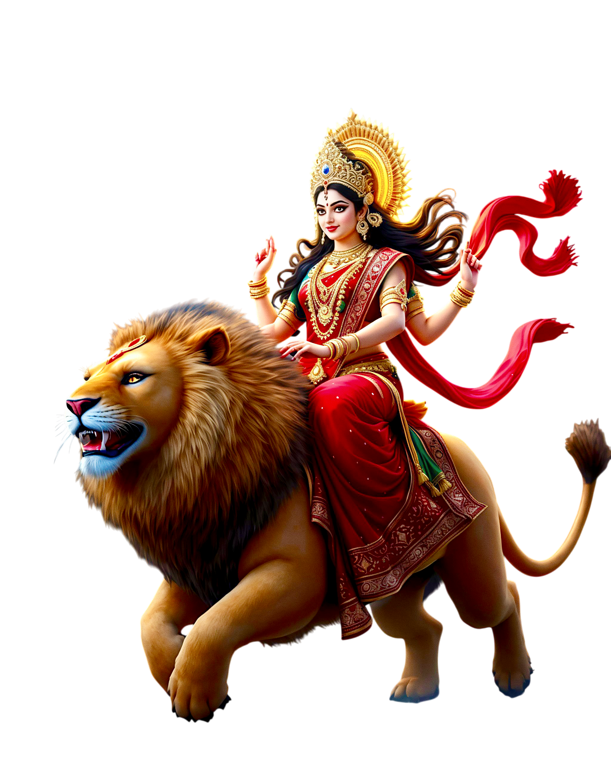 Durga Ji HD PNG Image (4)