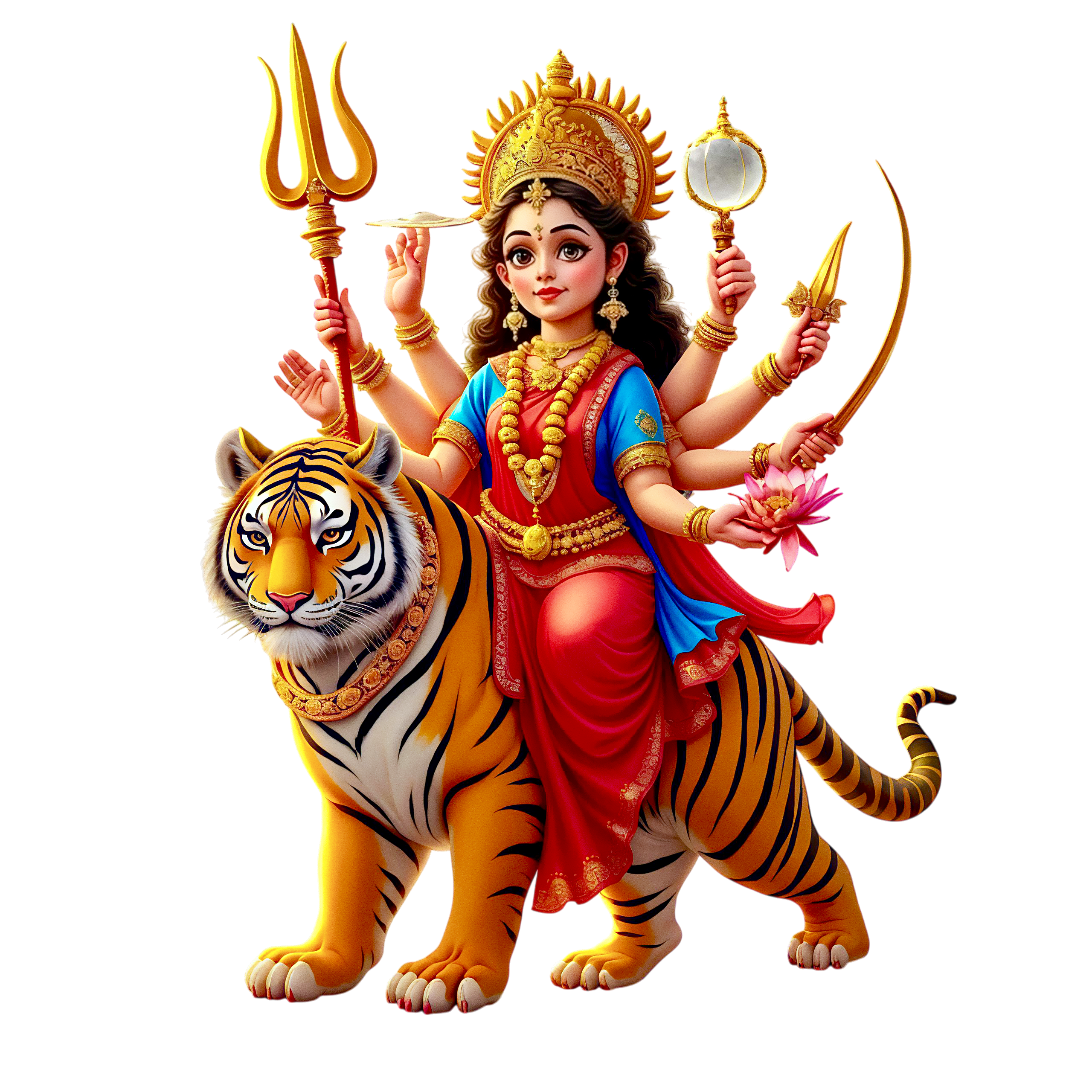 Durga Ji HD PNG Image (8)