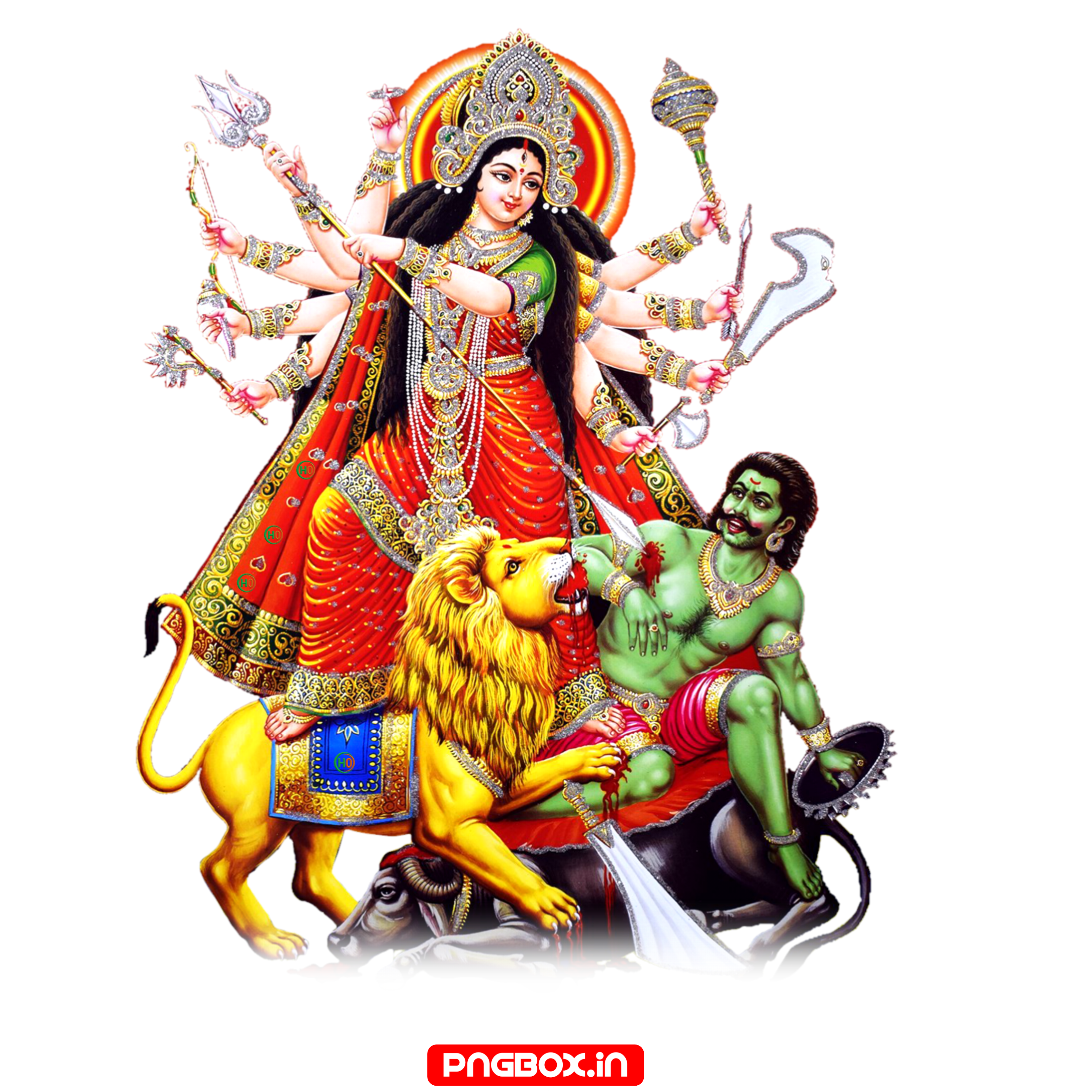 Durga Mata Hd Png Image Navratri Special (1)