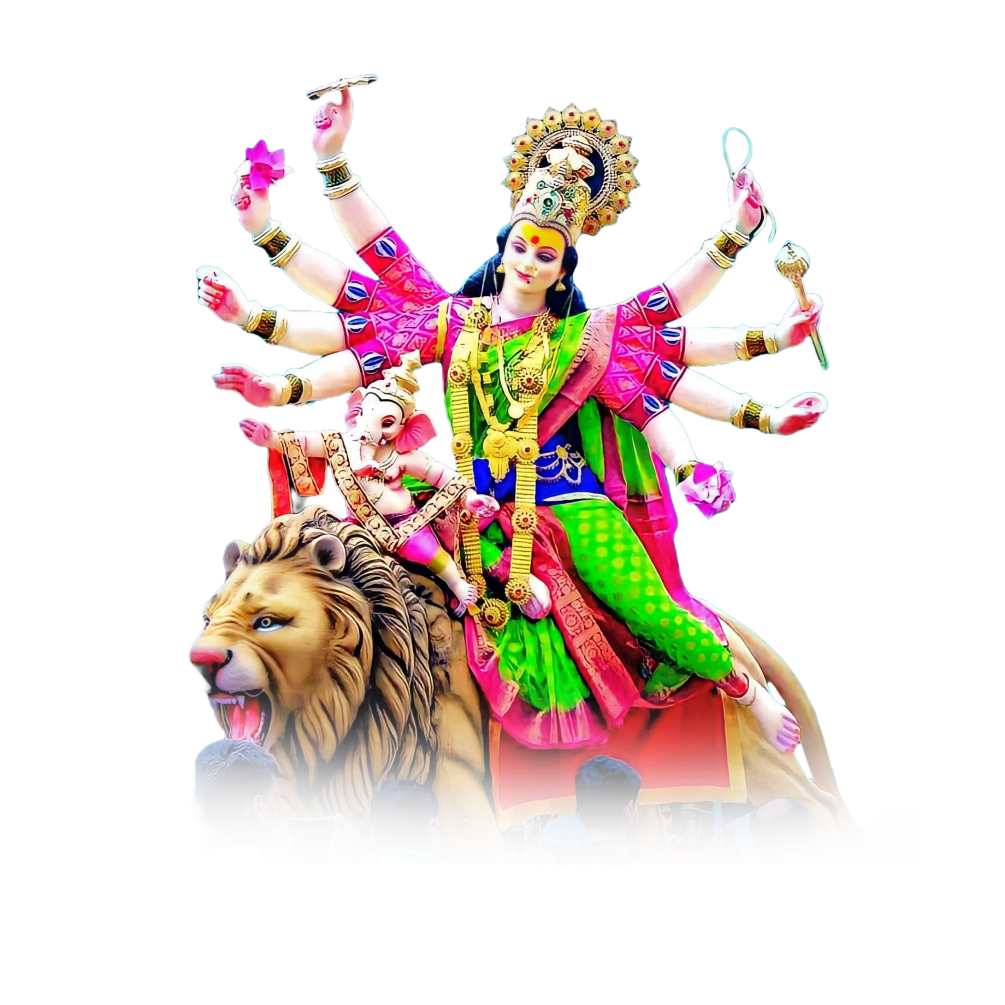 Durga Mata Hd Png Image Navratri Special (22)
