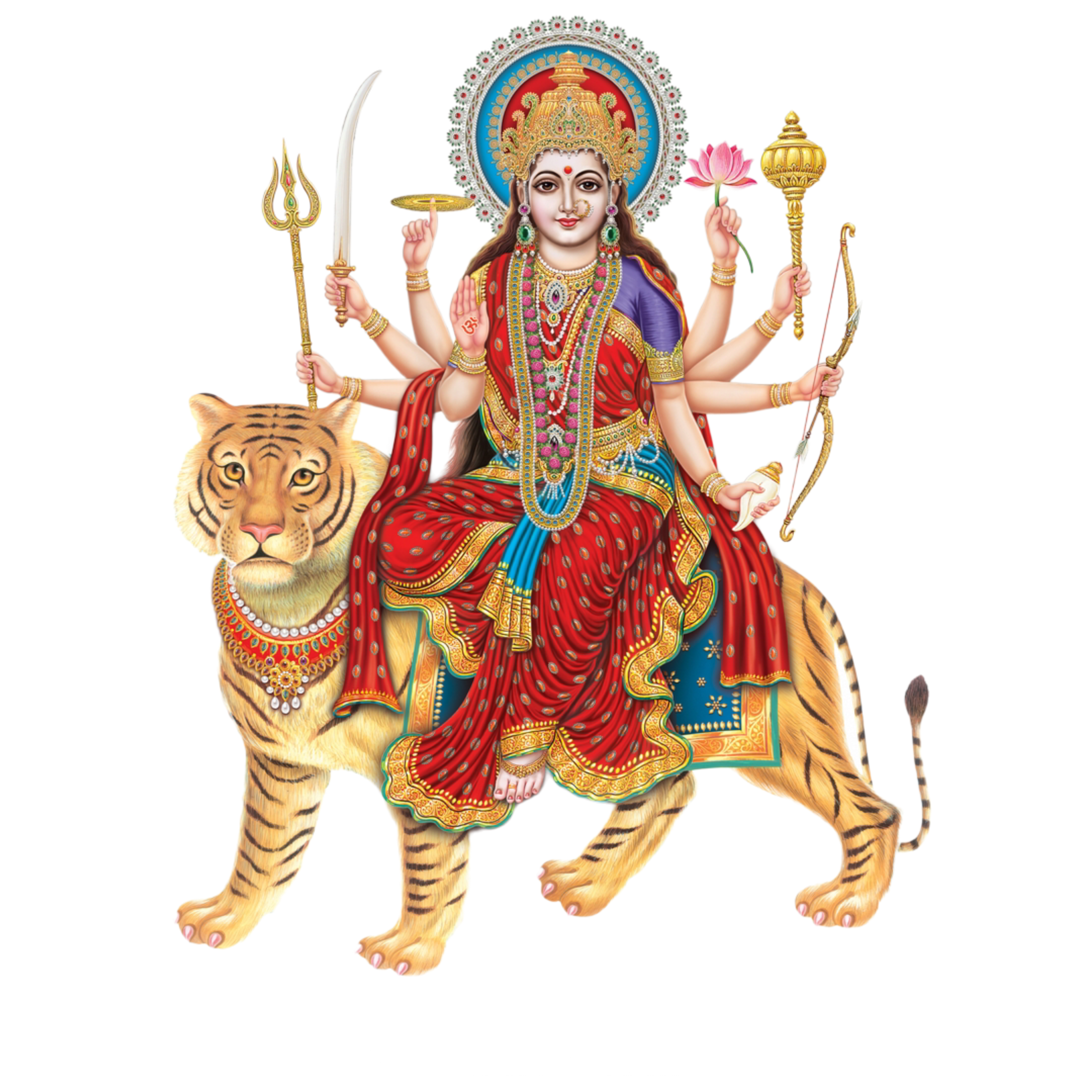 Durga Mata Hd Png Image Navratri Special (24)