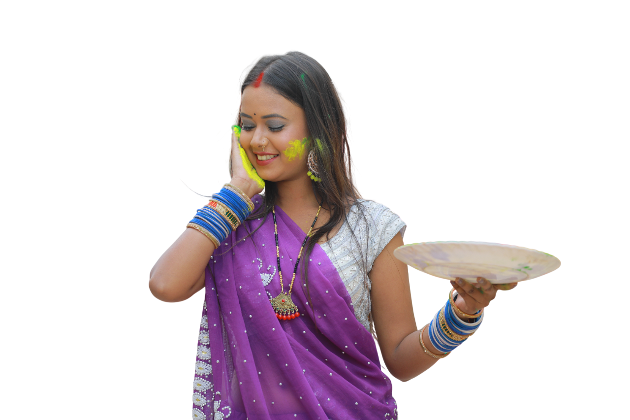 Bhojpuri Modal With Color And Pichkari (4)