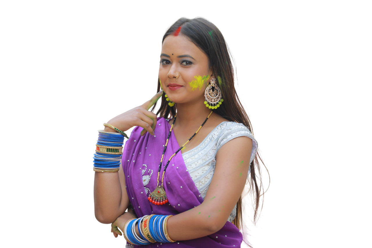 Bhojpuri Modal With Color And Pichkari (5)