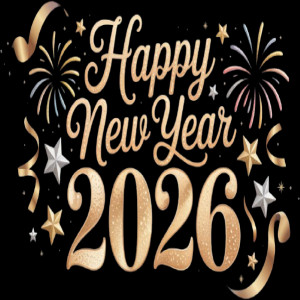 Happy New Year 2026 Stylish Text Png (3)