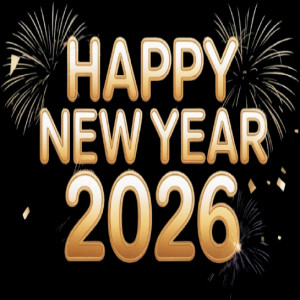 Happy New Year 2026 Stylish Text Png (2)