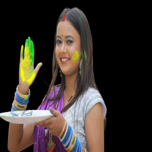 Bhojpuri Modal With Color And Pichkari (3)
