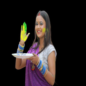 Bhojpuri Modal With Color And Pichkari (1)